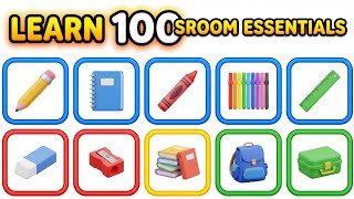 100 Classroom Essentials for Kids Learn School Supplies