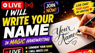 ✨ LIVE ✍️ Satisfying Magic Handwriting | Your Name Could Be Next!