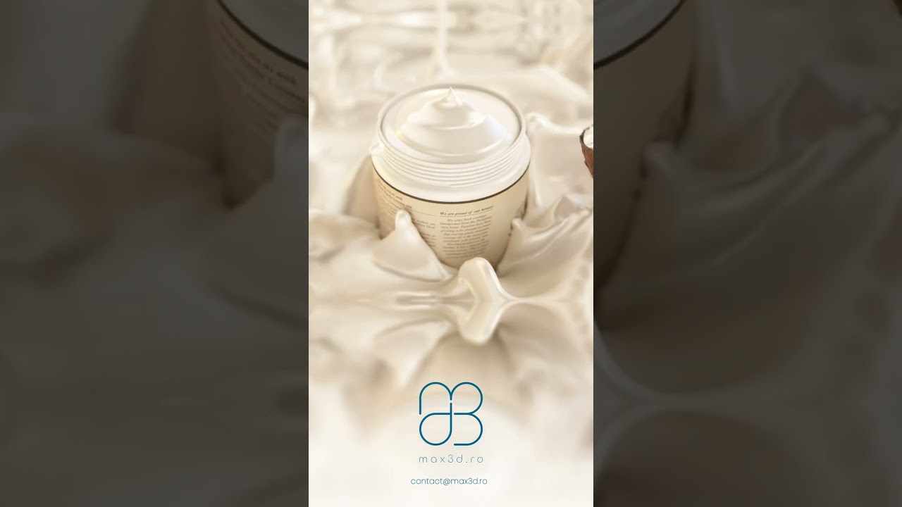 Coconut Oil Product Animation - 3D Render