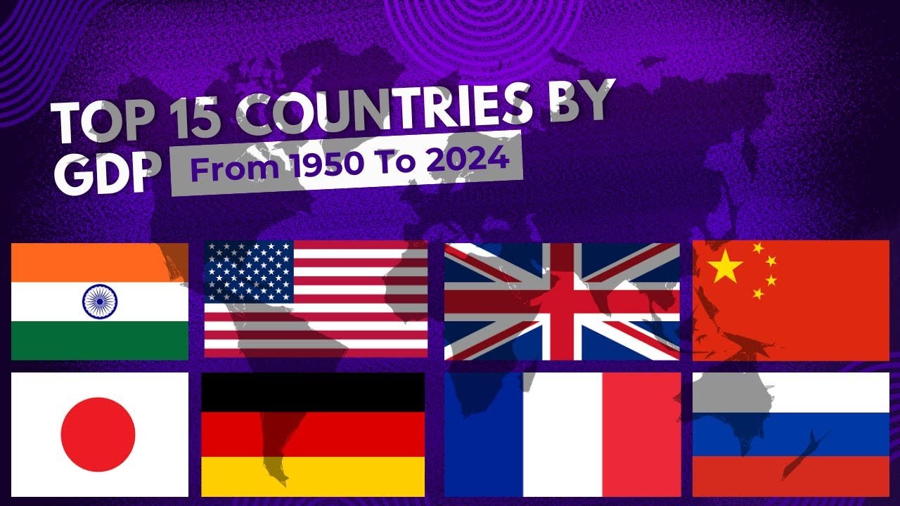 Top 15 Countries by GDP (1950-2024) | Economic Growth Over Time - YouTube