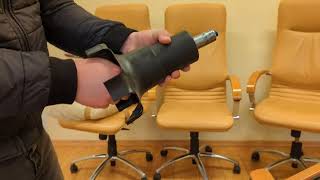 ремонт офісного крісла своїми руками. заміна пневмопатрону, газліфта, механізму гойдання крісла