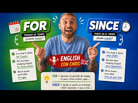 For vs Since en #inglés 🇬🇧 | Deja de cometer este error con el Present Perfect 👨🏼‍🏫📚