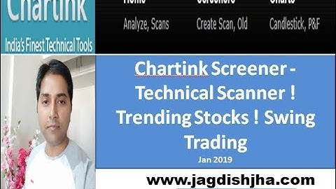 Chartink Screener -Technical Scanner | Trending Stocks | Swing Trading
