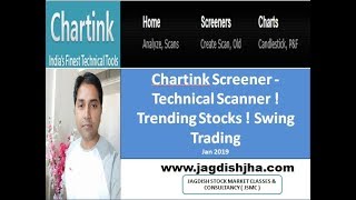 Chartink Screener -Technical Scanner | Trending Stocks | Swing Trading