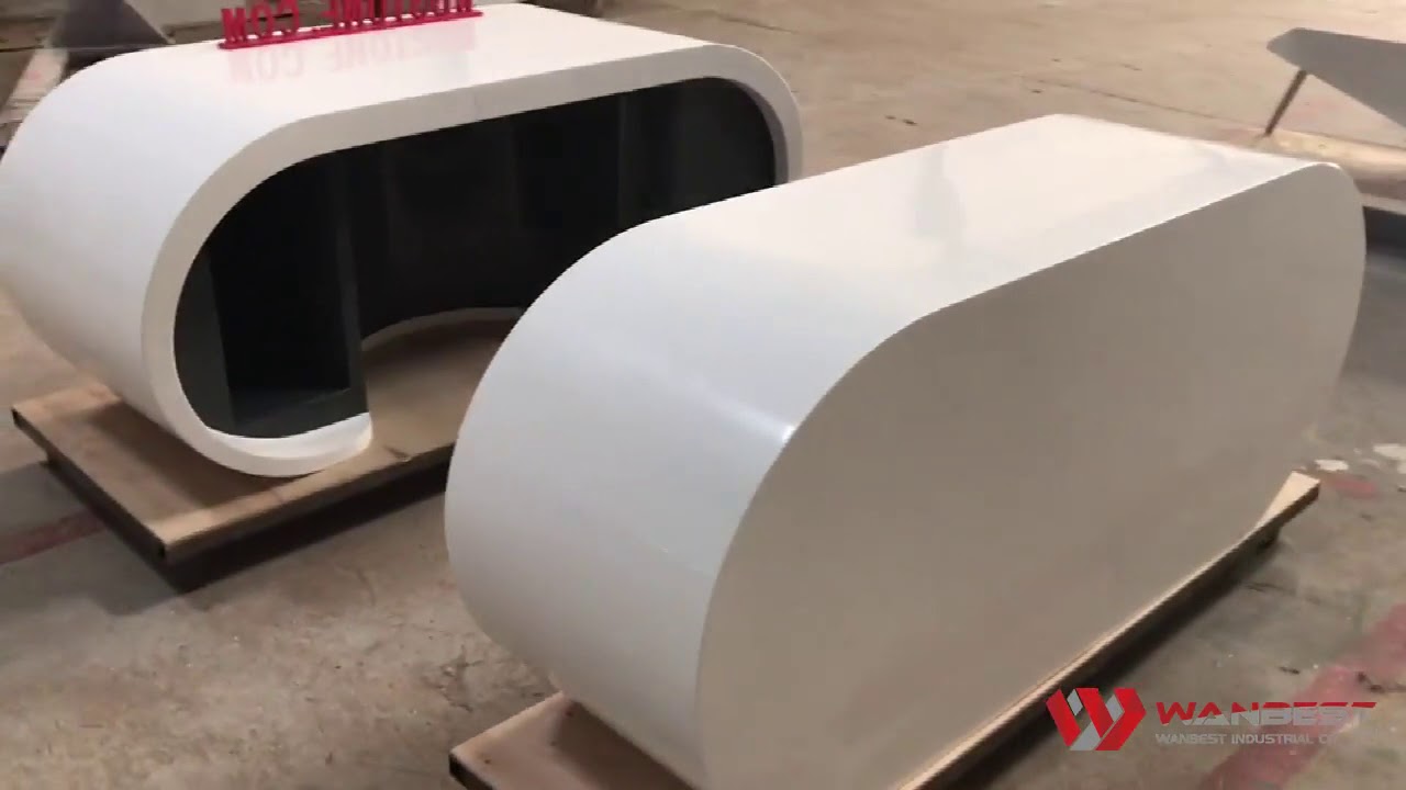 Solid surface corian office desk