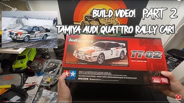 COMPLETE BUILD PART 2 - TAMIYA AUDI QUATTRO RALLY A2. CLASSIC RALLY CAR!