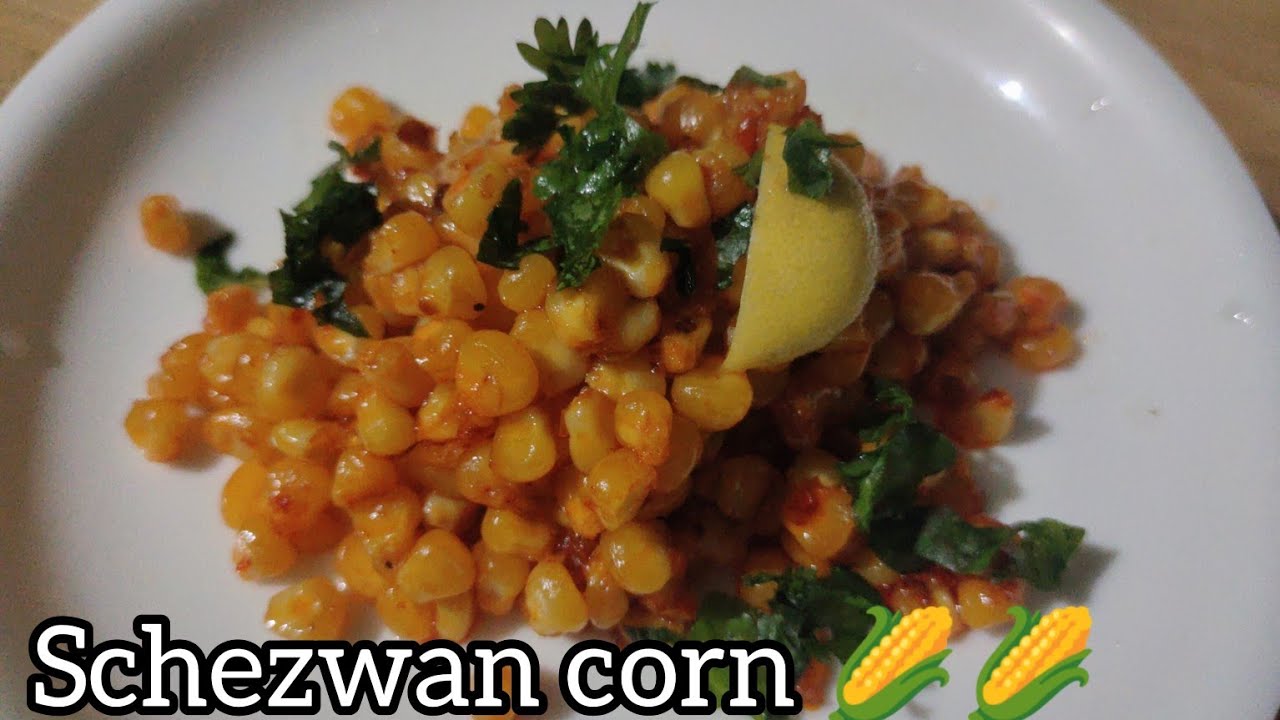 How to make Schezwan corn recipe🌽🌽 corn recipe in hindi Schezwan