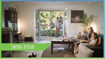 Double-leaf insect screen swing door | Neher
