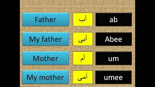 Family in Arabic- family members in arabic  -learning local arabic