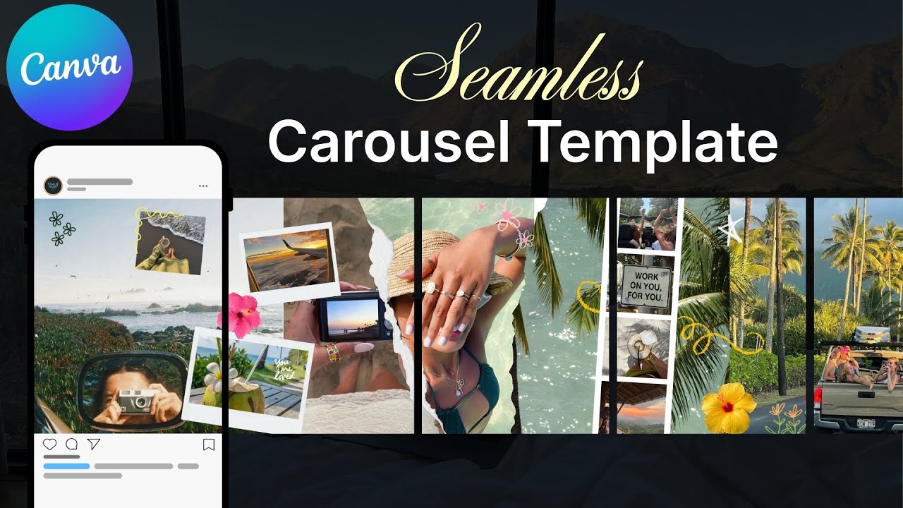 How to Create a Seamless Instagram Carousel | Canva Tutorial