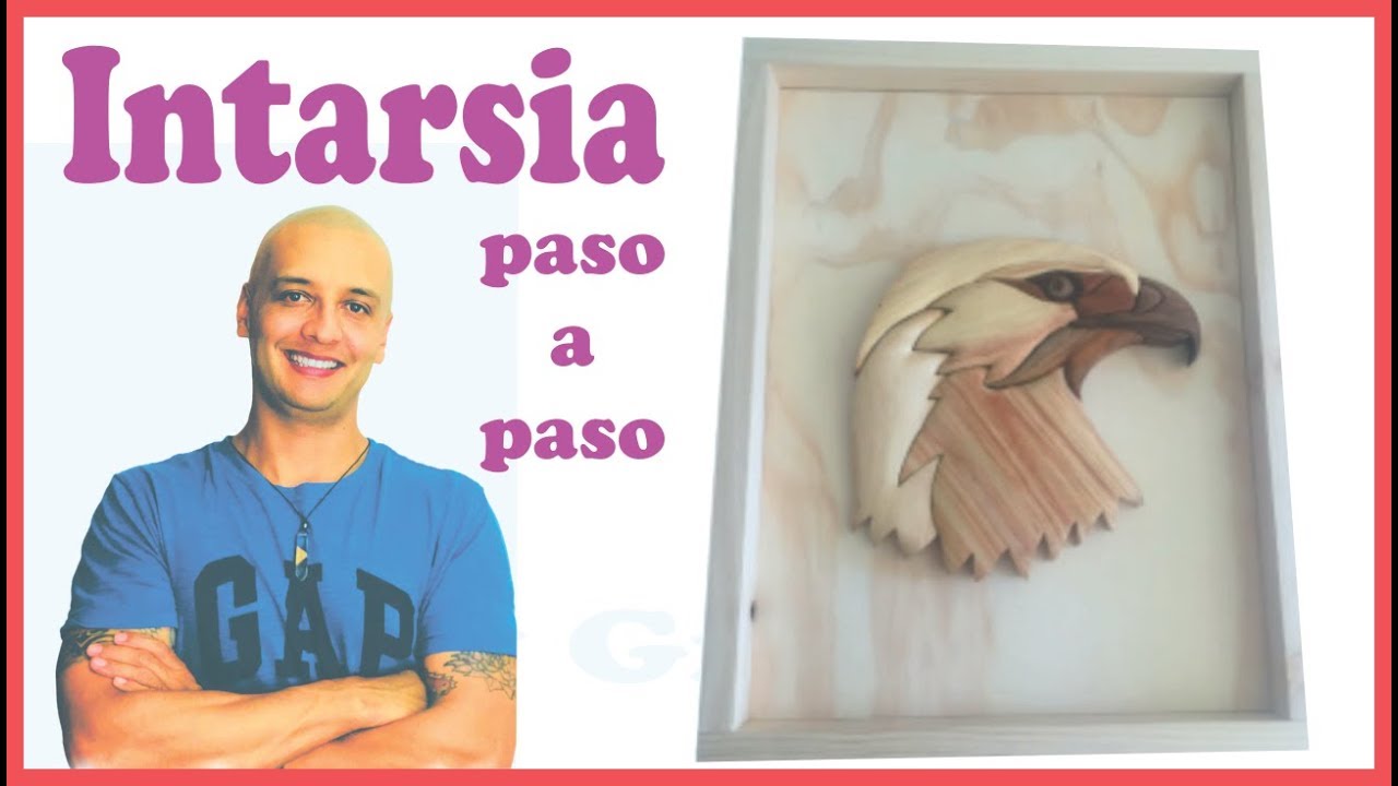 Como hacer CUADRO EN MADERA intarsia paso a paso 🔧🔨
