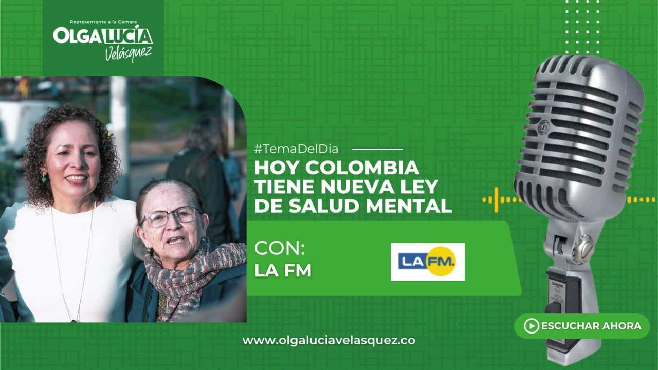 "La salud mental es un derecho, no un privilegio": H.R. Olga Lucía Velásquez