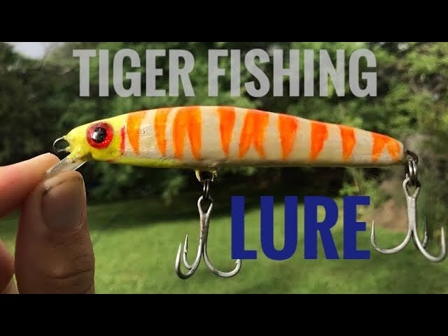 How to Make a TIGER FISHING Lure (at HOME!!!) 