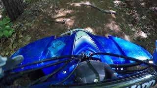 YFZ 450 - Muddy Trail Ride (Quad Racer/Blaster) Summerhaven Pit Day 5 - Ride 3 part 1