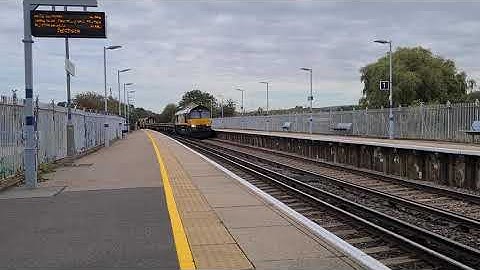 Colas Rail 66849 & 70811 top & tail 6C02 Hoo Junction Yard to Ashford passing Wye 06/09/2020