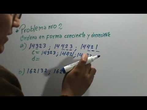 Ordenar En Forma Creciente Y Decreciente Numeros Naturales Gdi Www