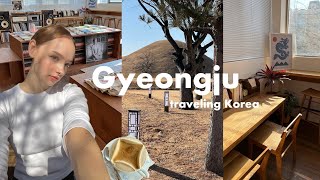 solo traveling outside of Seoul 🙊 Gyeongju vlog, unreal aesthetics, cafe’s, cute stores & food