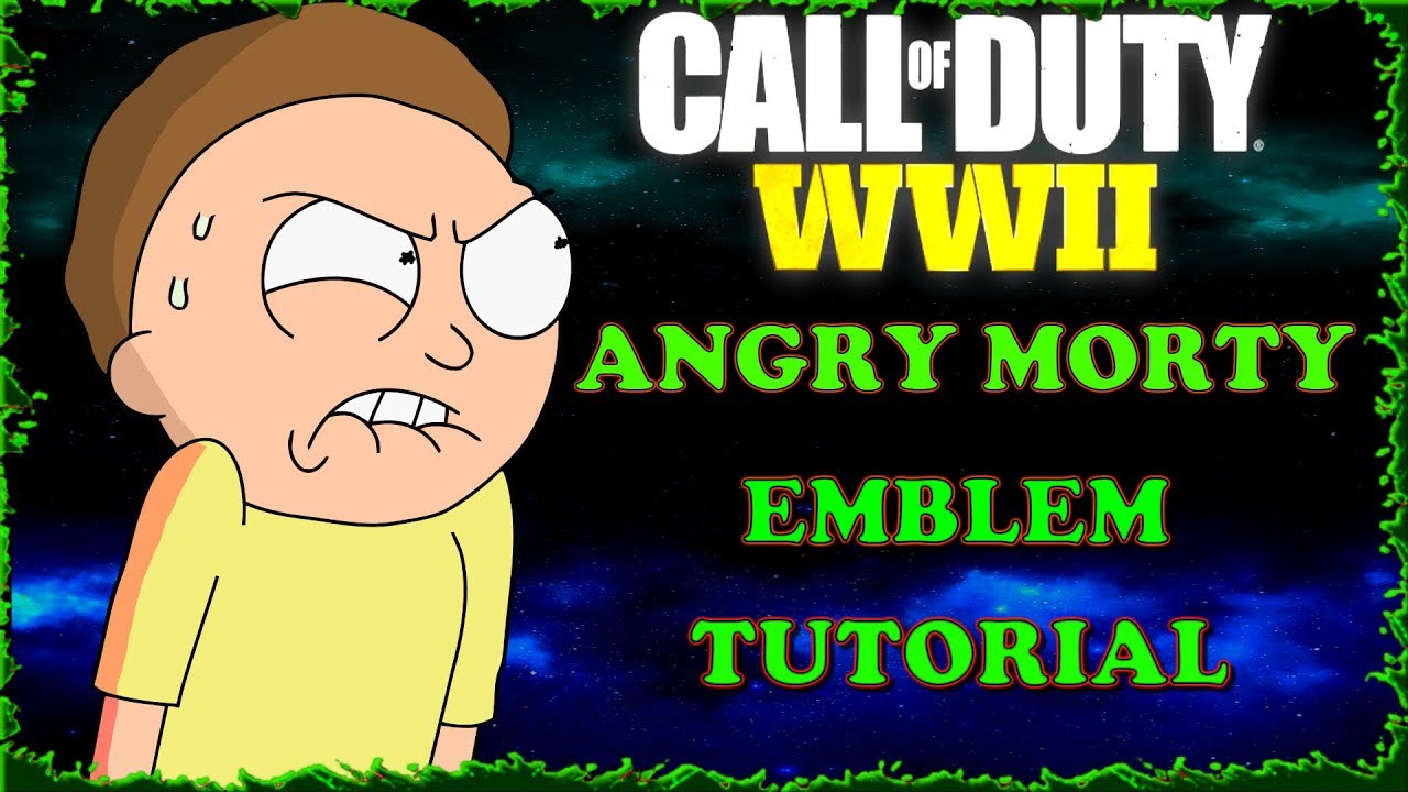 Call of Duty WW2 Angry Morty Emblem Tutorial