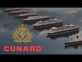 Cunard fleet length comparison 3d