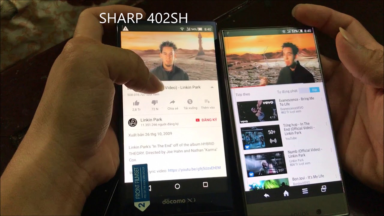 Test âm thanh Sharp Sh01g - Fujtsu F04g - sharp 402sh