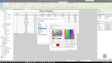 Embedded Furniture Schedule within Room Schedule for Revit 2019