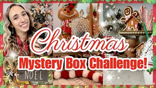 CHRISTMAS DIY DECOR // CHRISTMAS MYSTERY BOX CHALLENGE 2022