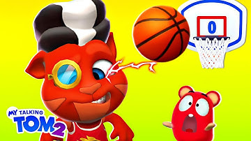 My Talking Tom 2 - Basketball Nightmare (or Dream?) with Dracula! | Gameplay (Android,iOS)