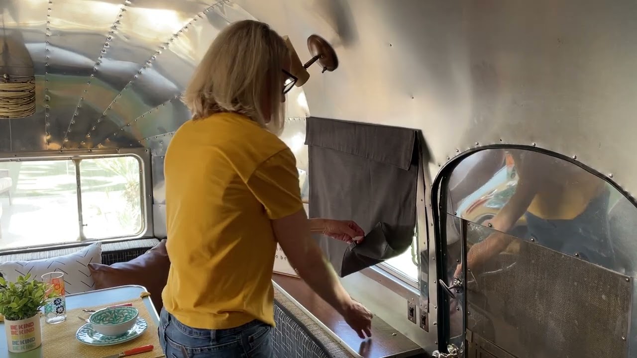 How To Install the Dani Designs Co Curtain Tabs on a 1950 Airstream