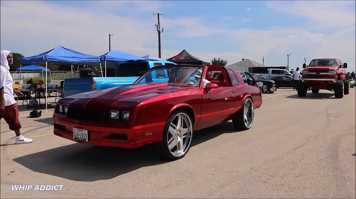 WhipAddict: Kandy Red T-Top 86' Chevy Monte Carlo SS on Forgiato Veccio 24s, Red Suede Interior