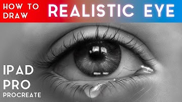 HOW TO DRAW REALISTIC EYE | PROCREATE IPAD PRO | TIMELAPSE