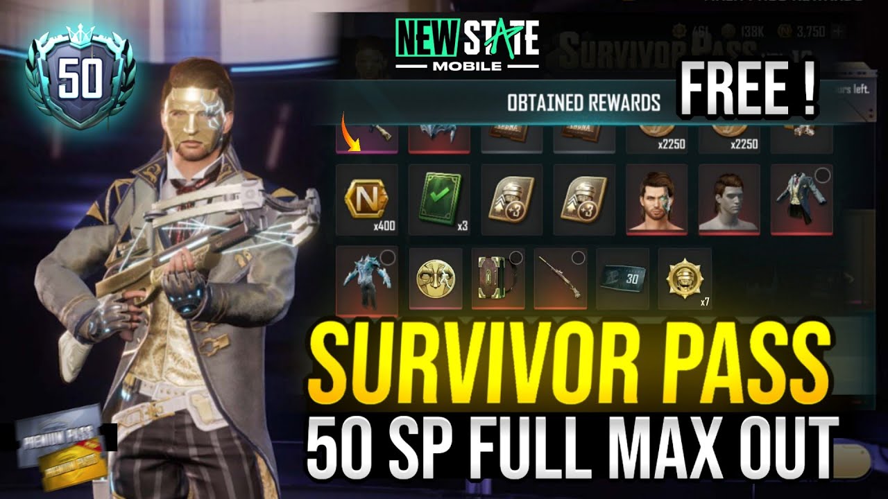 VOLUME 18 FULL MAX OUT - NEW STATE MOBILE SURVIVOR PASS VOLUME 18 MAX 50 SP | FREE SURVIVOR PASS 🔥