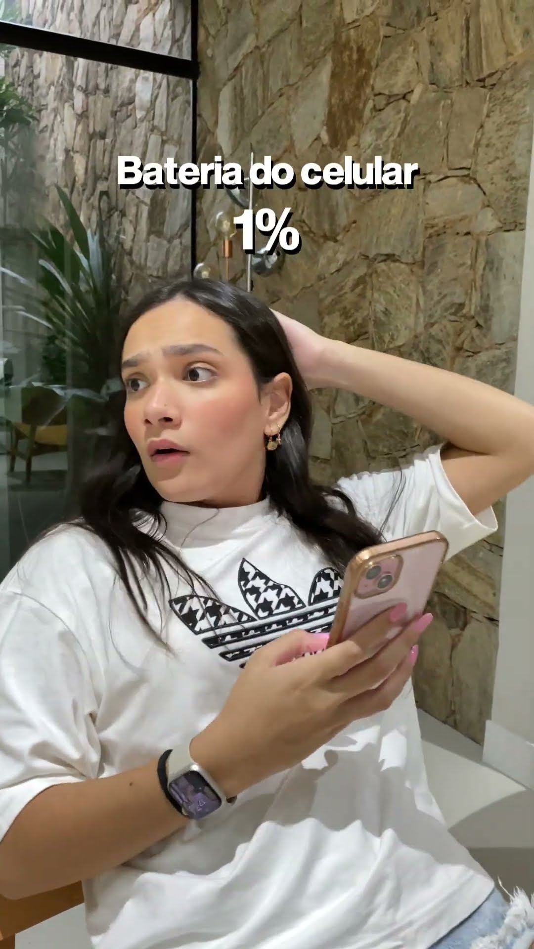 QUANDO A BATERIA CHEGA EM 1% #shorts