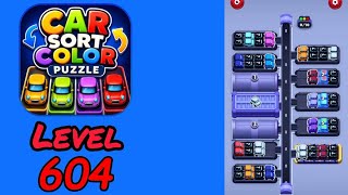 Car Sort Color Puzzle Level 604 Walkthrough