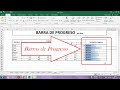 Barras de progreso en una celda Excel