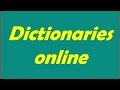 Dictionaries online (Онлайн словари по английскому языку)