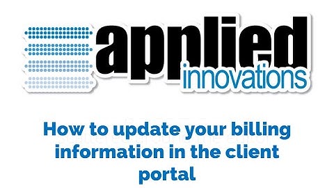 How to update your billing information in the client portal in WHMCS