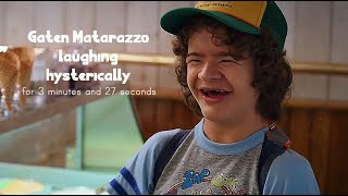 Gaten Matarazzo laughing hysterically in interviews for 3 minutes and 27 seconds