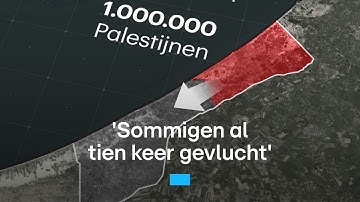 Palestijnen van ene naar andere kant Gaza verdreven | RTL Nieuws