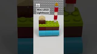 Mini LEGO Lighthouse MOC From Scratch 🏠🌊 #shorts