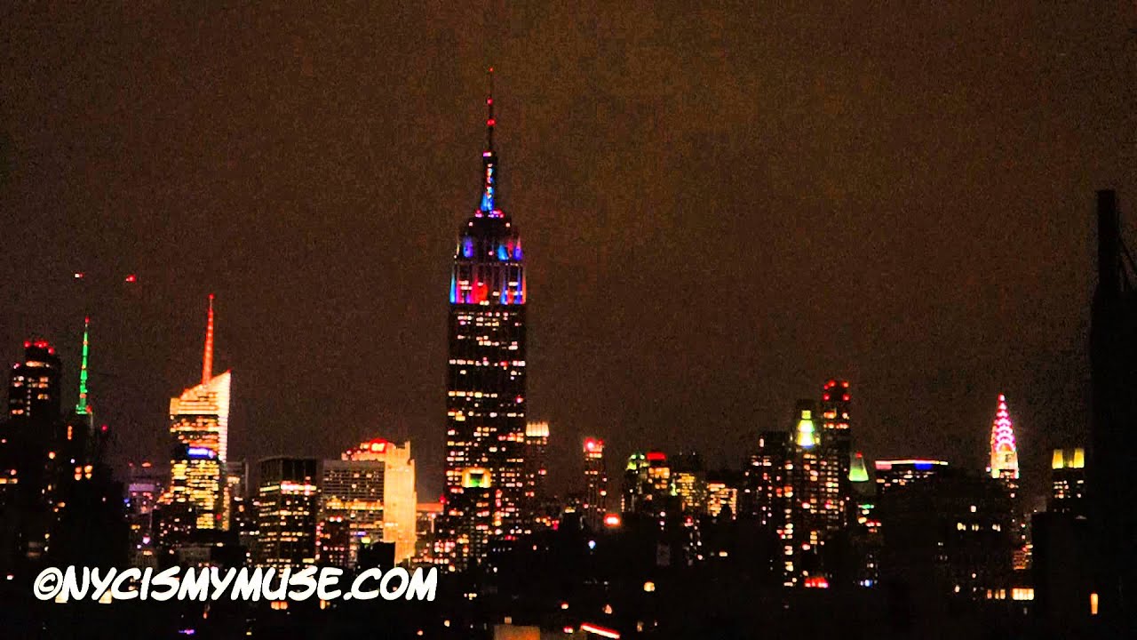 empire state building new year s light show 12 31 2012 empire state building light show 2018