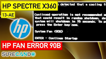 HP Fan Error 90B Fan not spinning stuck repair fix attempt. 13-AE
