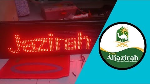 Membuat Running Text 2 sisi, 6 panel P10