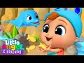Baby John Feeds Animals Snacks at the Aquarium | Little Angel And Friends Kid Songs