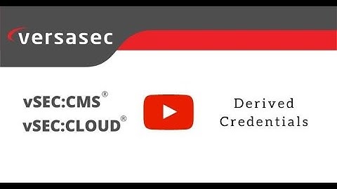 Derived Credentials