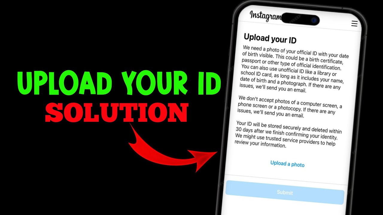 Upload your id Instagram || upload your id Instagram error please try ...