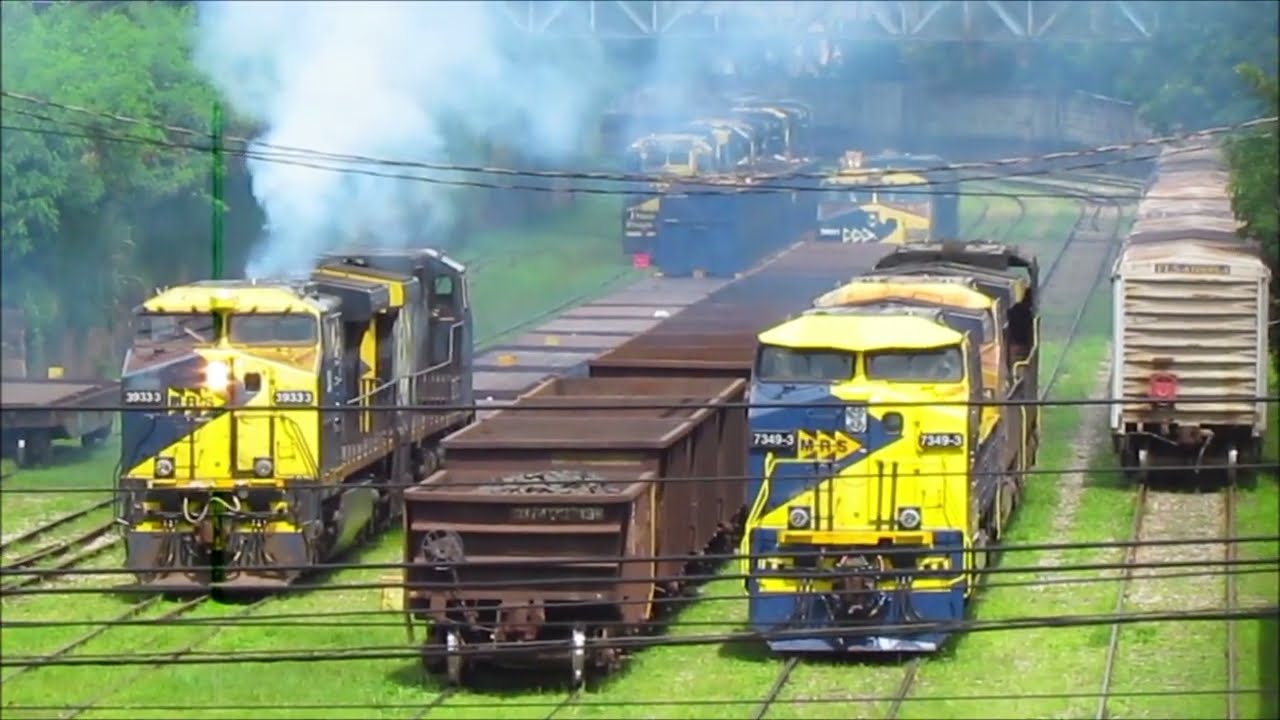 OBRAS do METRÔ AVANÇANDO! TREM ao LADO da LINHA NOVA e Chegando ao Barreiro em Belo Horizonte/MG