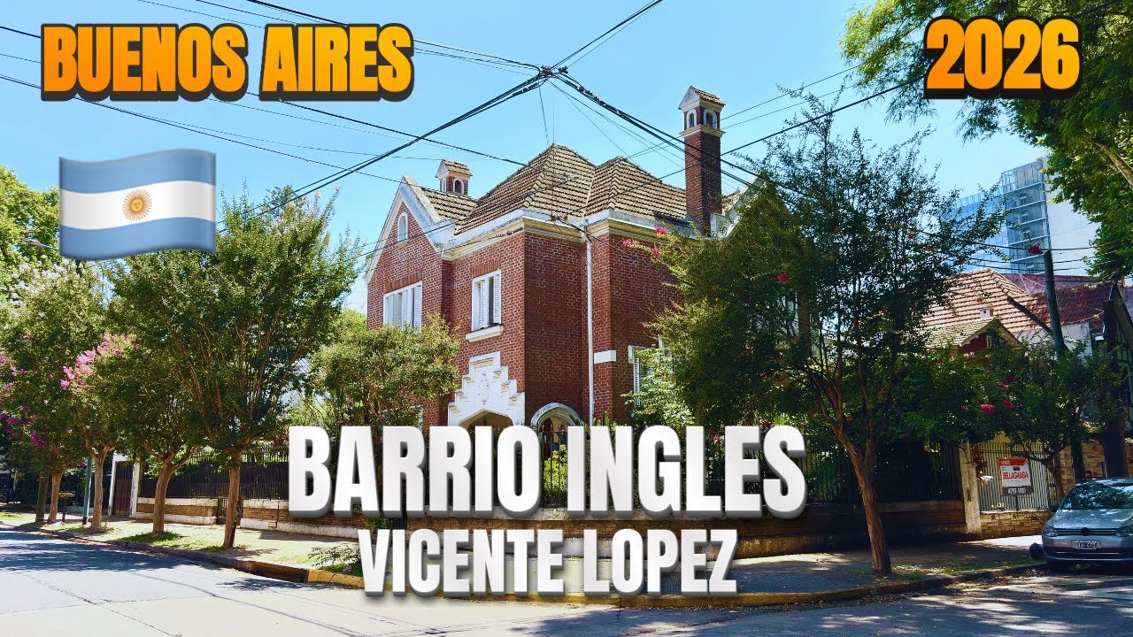 😍 BARRIO INGLÉS en BUENOS AIRES | PASEO POR VICENTE LÓPEZ 