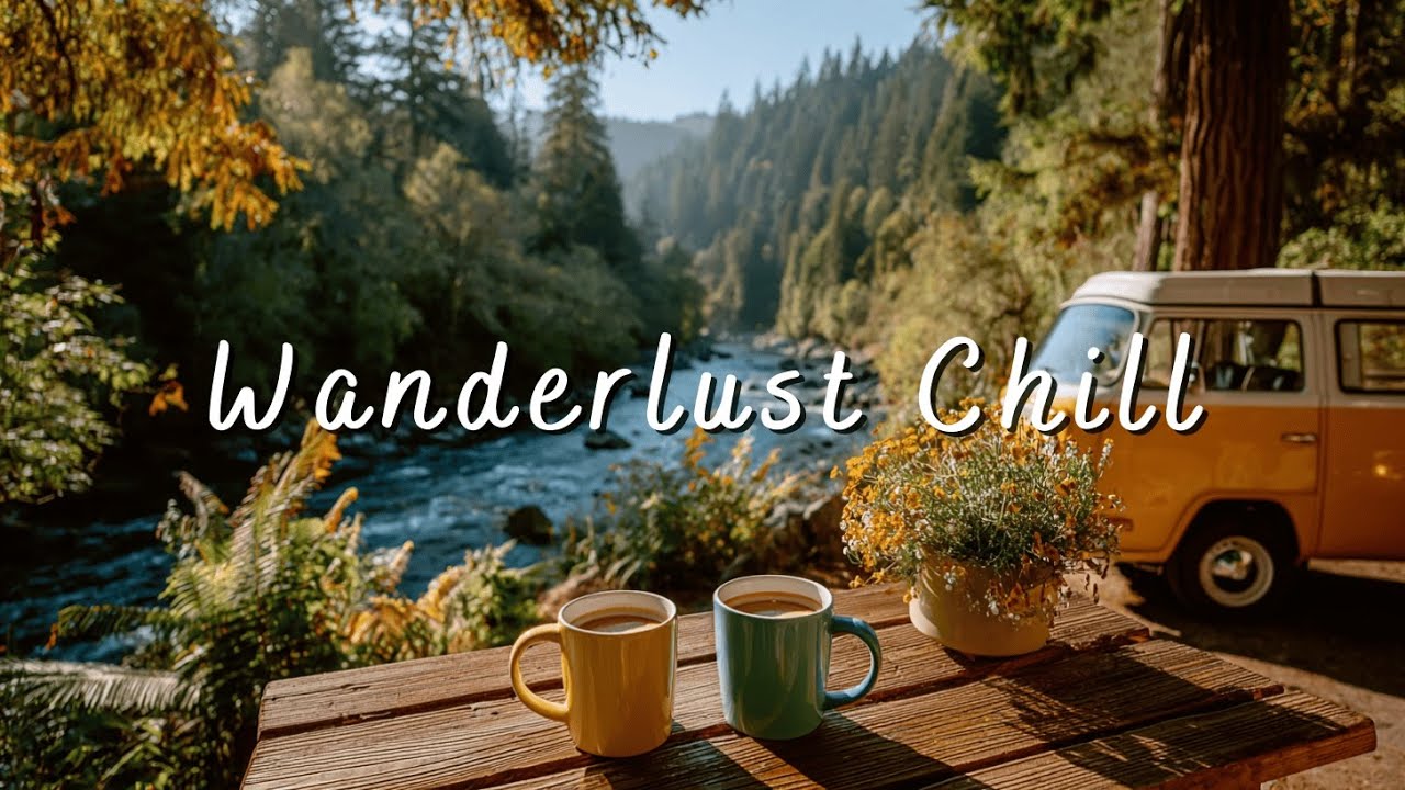 Инди-фолк акустическая гитара, лоу-фай биты и спокойная музыка для атмосферы дорожного путешествия