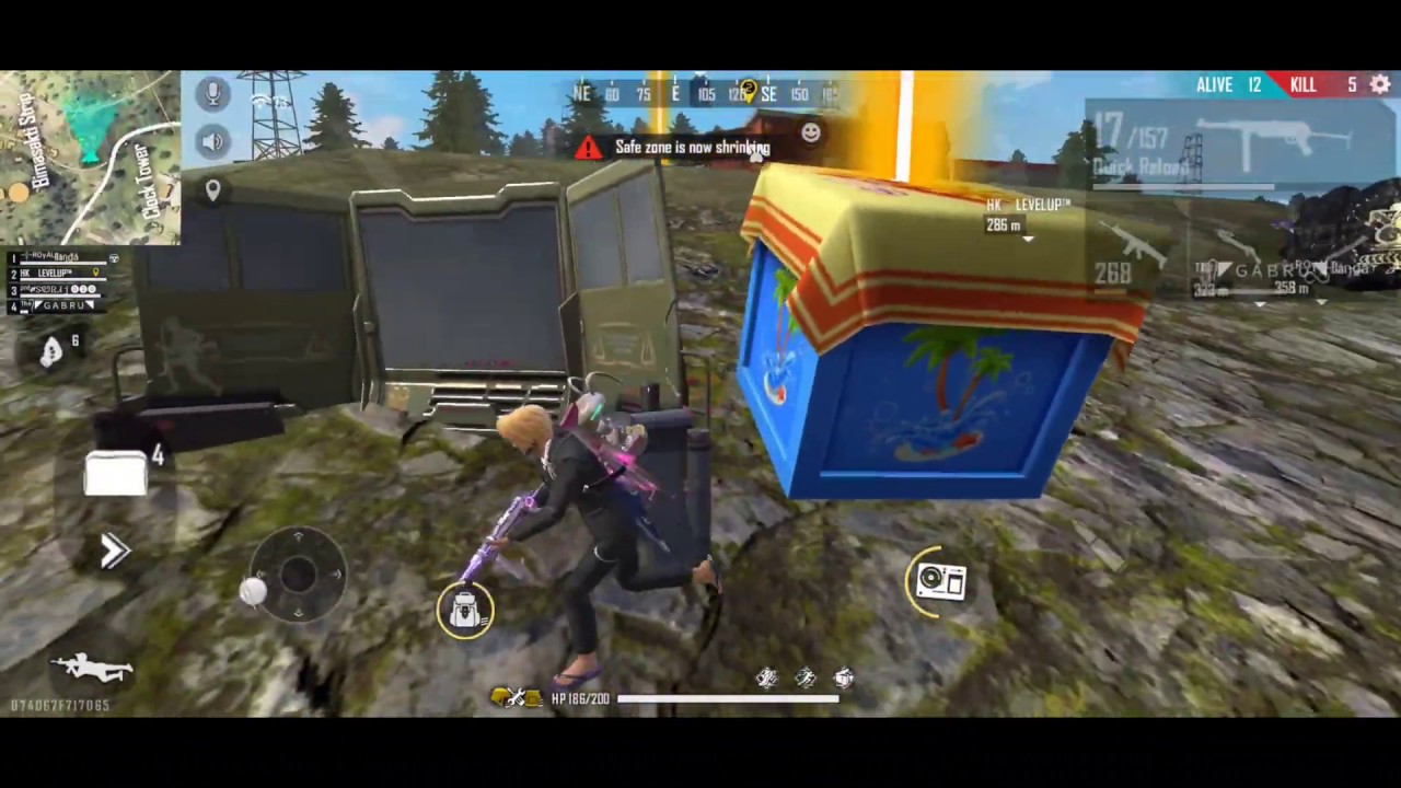 Highlight of free fire solo vs squad rush gameplay - YouTube