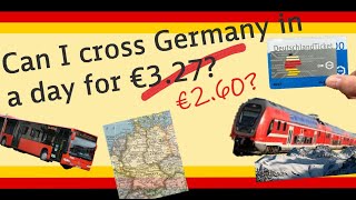 Can I cross Germany in a day for €3.27? #Germany24